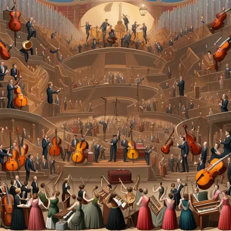 Visual representation of "instrumental" - Related to a musical instrument