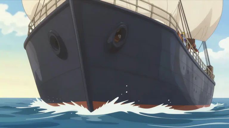 Visual representation of "prow" - The front part of a ship or boat