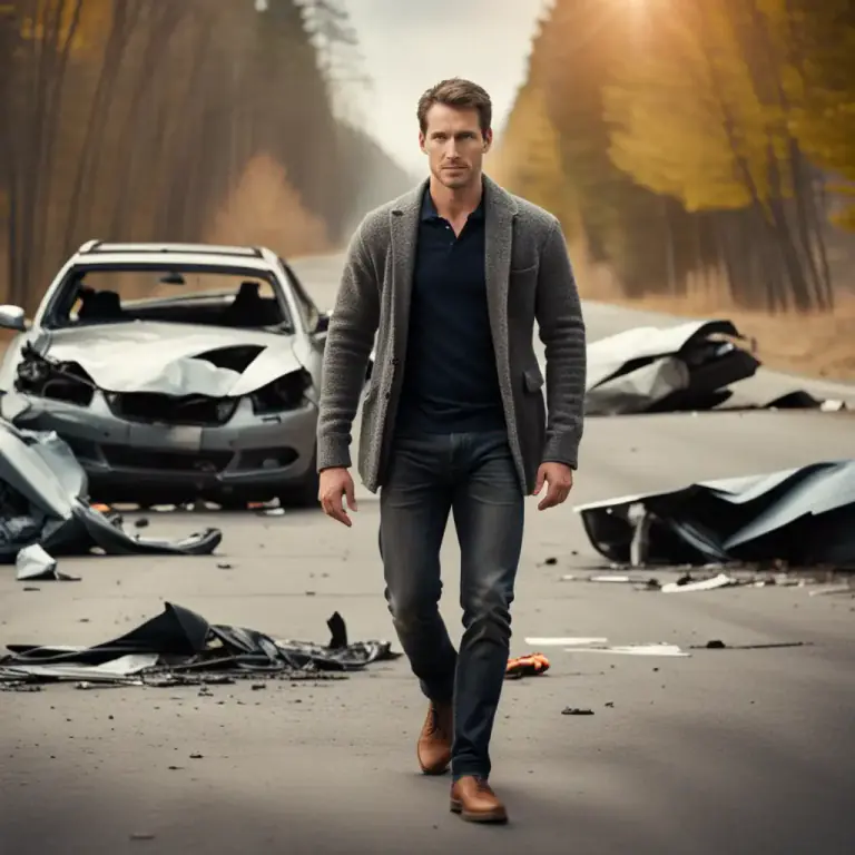 Visual representation of "walk away" - To survive or escape something unharmed or undamaged
