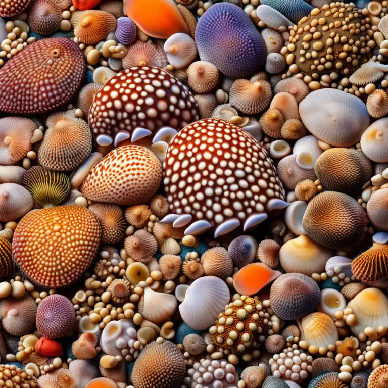 Visual representation of "cowrie" - A kind of mollusk that produces these shells.