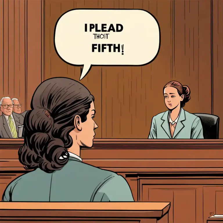 Visual representation of "fifth" - In legal terms, 'the fifth' refers to the Fifth Amendment of the U.S. Constitution, which gives people the right not to answer questions in a court of law in order to avoid incriminating themselves.