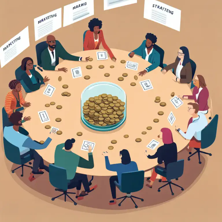 Visual representation of "put in your two cents’ worth" - To share your opinion or give your advice on a matter, especially in a discussion.
