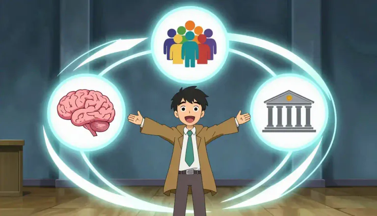 Visual representation of "encompass" - To include different parts or aspects