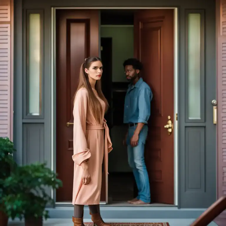 Visual representation of "set foot in/on something" - To dare to go into a place where you are not welcomed or authorized