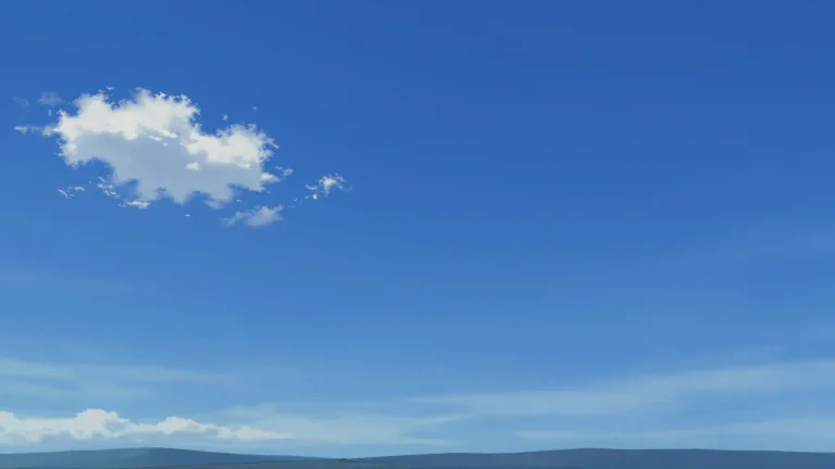 Visual representation of "cerulean" - A deep blue colour, like a clear sky