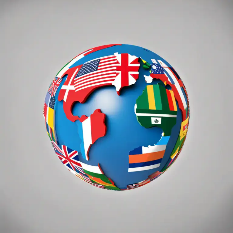Visual representation of "on earth" - Everywhere in the world