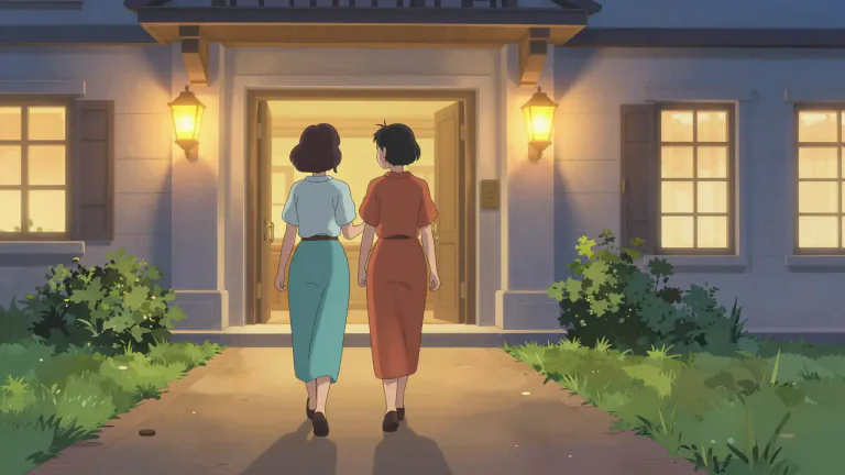 Visual representation of "accompany" - To go with someone or to be provided or exist at the same time as something