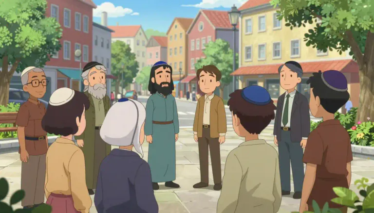 Visual representation of "jewry" - A group of Jews or Jewish people who live in a certain area or belong to a certain group or organization