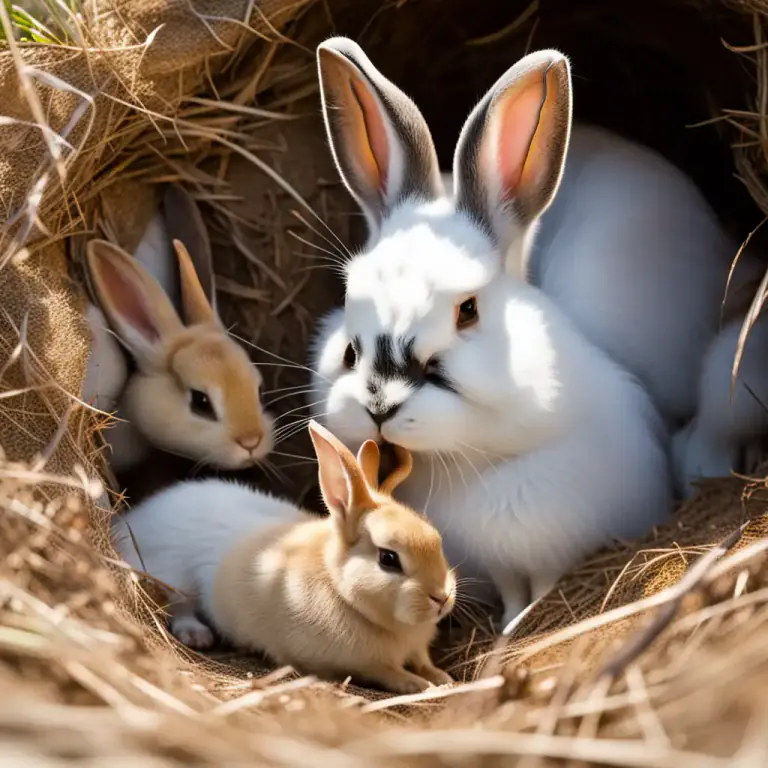 Visual representation of "doe" - A female rabbit, hare, rat, or beaver.