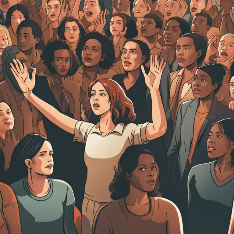 Visual representation of "speak up" - To express your opinion openly, especially in a situation where this may be difficult