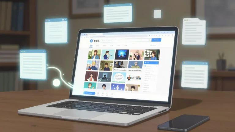 Visual representation of "browser" - A software application used to locate, retrieve and display content on the World Wide Web, including Web pages, images, video and other files.
