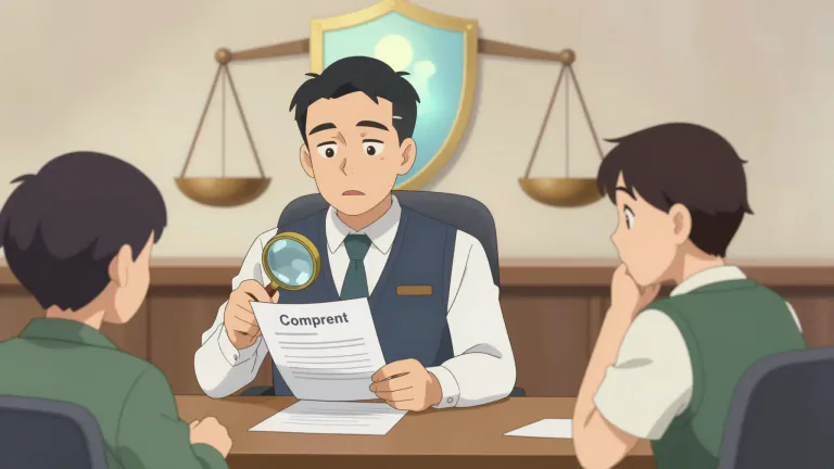Visual representation of "ombudsman" - An independent official appointed to investigate complaints and ensure the rights of individuals are upheld by public institutions.