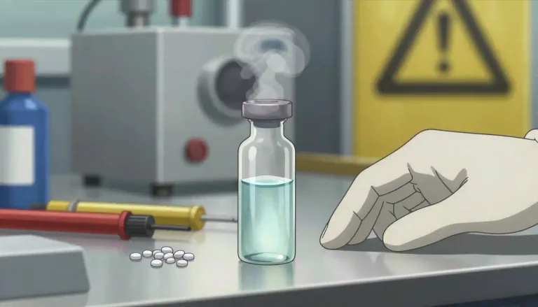Visual representation of "hydrocyanic" - A colorless, poisonous liquid that is used in the manufacture of plastics and as a pesticide.