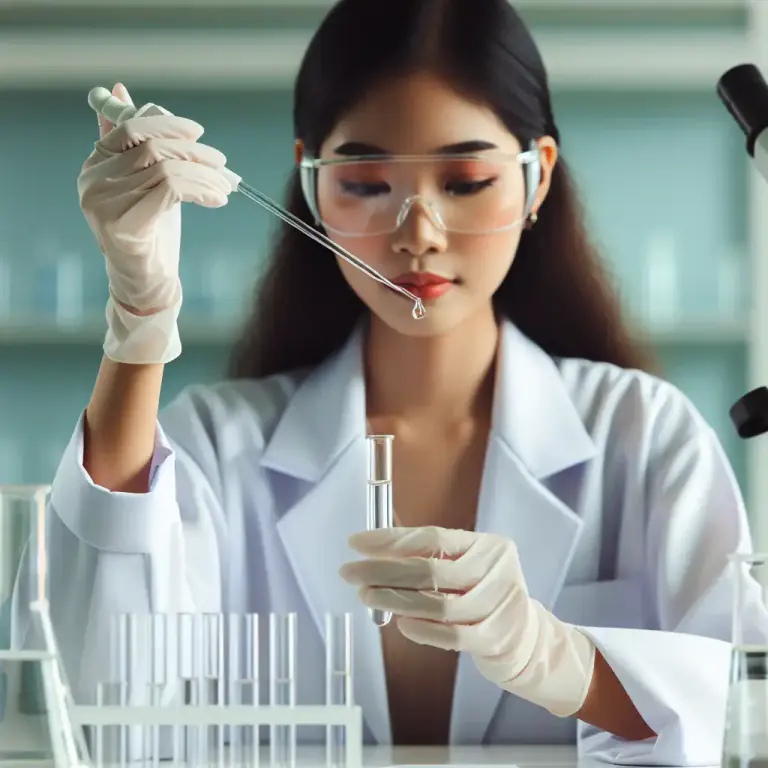 Visual representation of "pipette" - To move small amounts of liquid from one place to another using a pipette