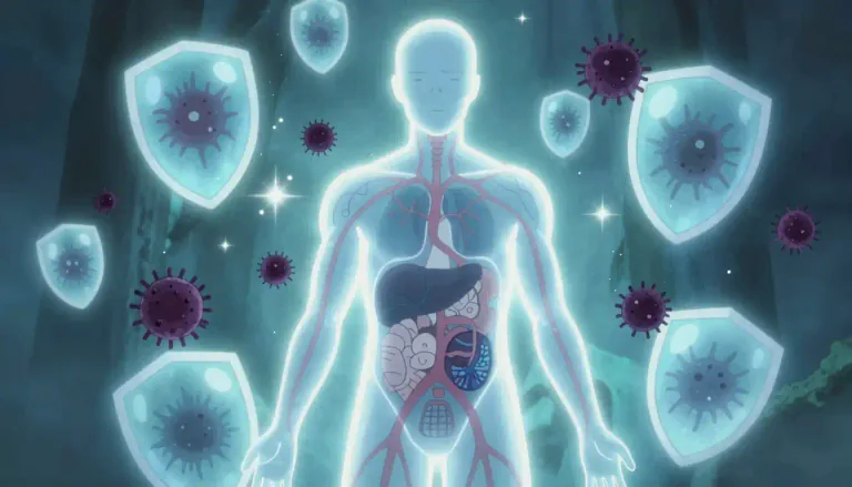 Visual representation of "immunity" - The ability of your body to fight diseases and infections