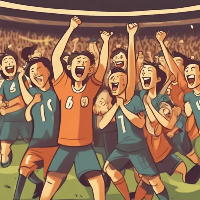 Visual representation of "upset" - In sports, when a less popular or less successful team or player wins against a team or player that was expected to win