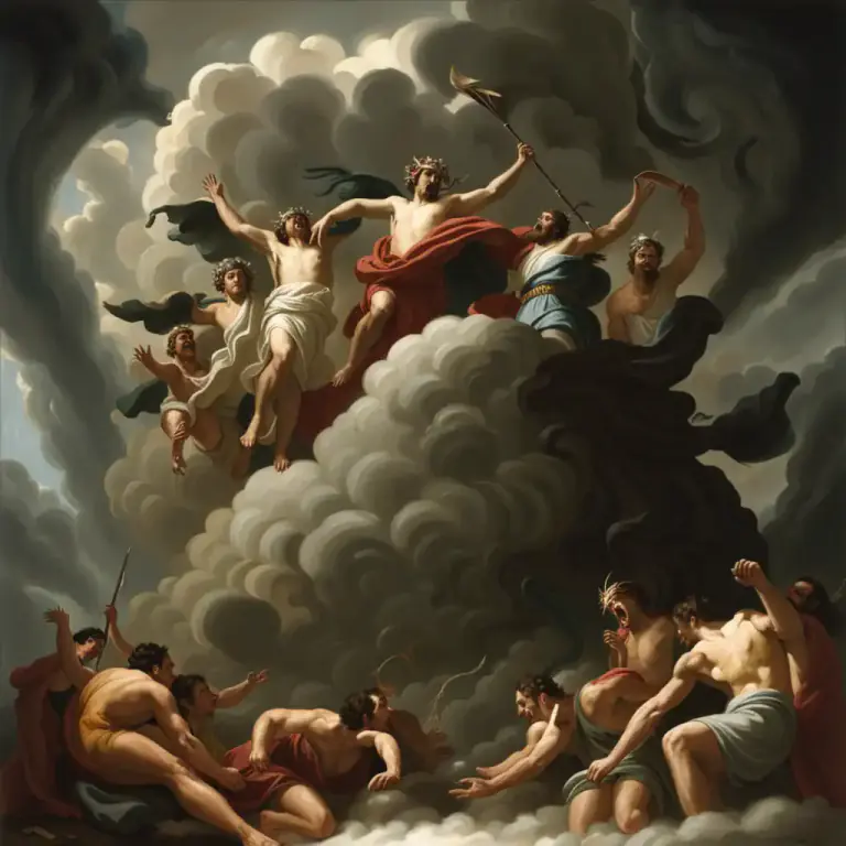 Visual representation of "wrath" - Punishment or vengeance as a manifestation of anger