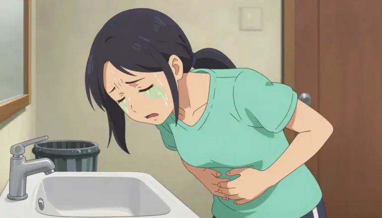 Visual representation of "nausea" - A feeling that you might vomit