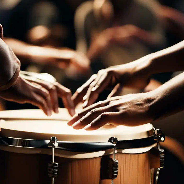 Visual representation of "tattoo" - A rhythmic tapping or drumming