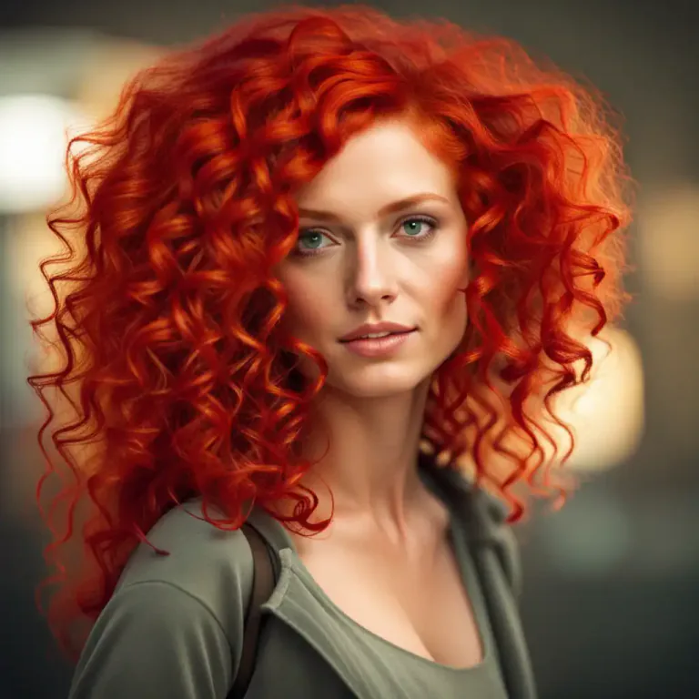 Visual representation of "fiery" - Of a bright orange or red color.