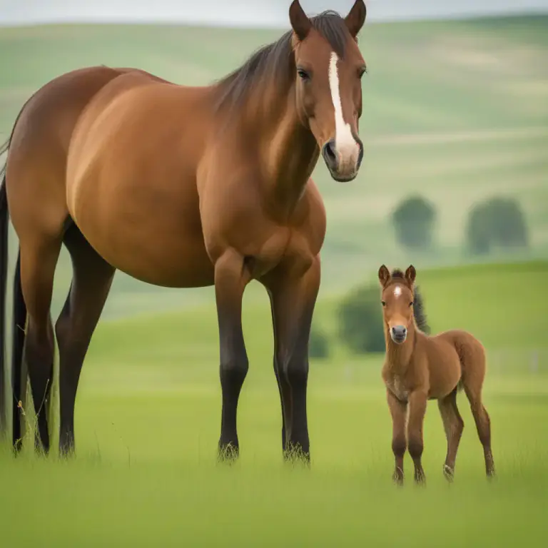 Visual representation of "dam" - In reference to a female parent of an animal especially horses and rabbits