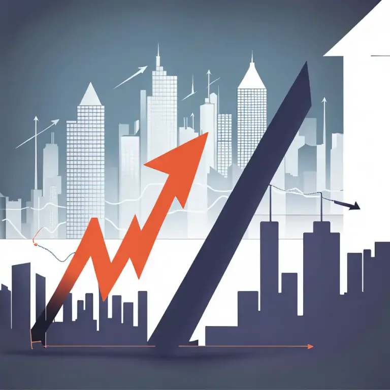 Visual representation of "drive down" - to make something, such as a number or a rate, decrease or go down