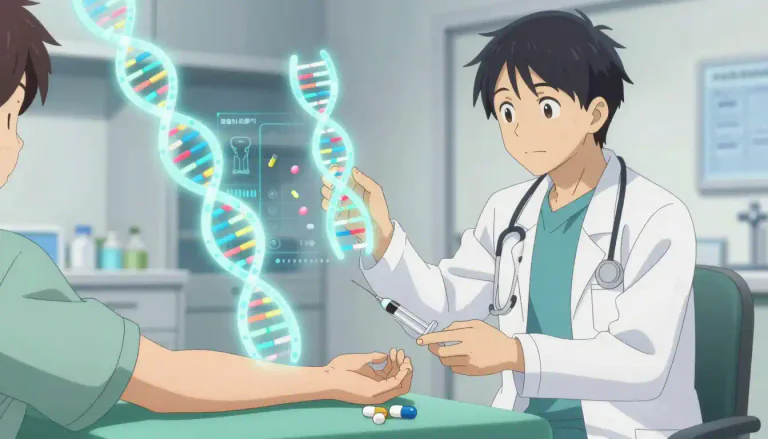 Visual representation of "pharmacogenomic" - Pharmacogenomic refers to the study of how individual genetic differences affect a person's response to drugs.