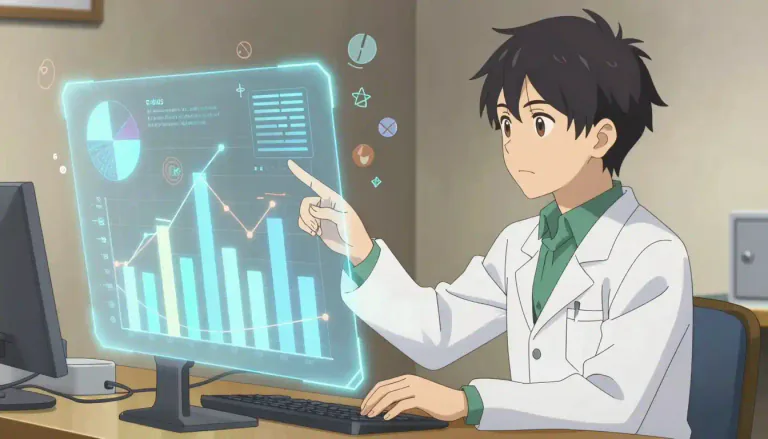 Visual representation of "statistical" - Related to or based on statistics