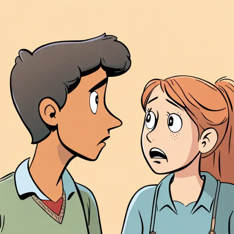 Visual representation of "to somebody’s face" - To say something directly to someone, not behind their back