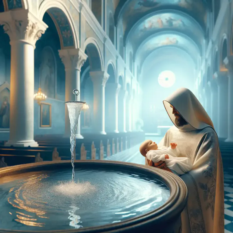 Visual representation of "baptismal" - Used in or for baptizing.