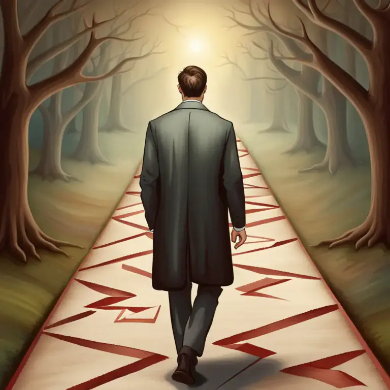 Visual representation of "stray" - To stop following a set of beliefs or behaviors