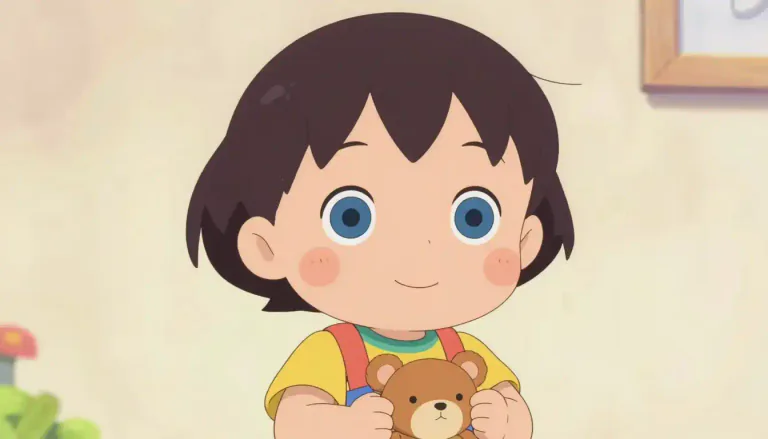 Visual representation of "moppet" - a small child, especially one who is cute or adorable