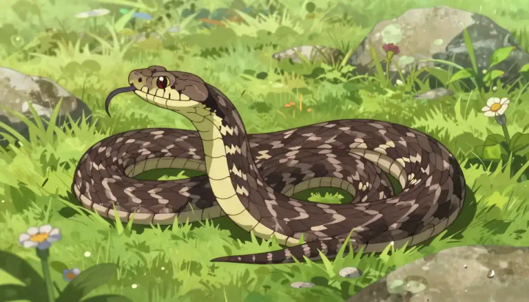 Visual representation of "adder" - A type of snake that is found in Europe and some parts of Asia, known for its venomous bite.