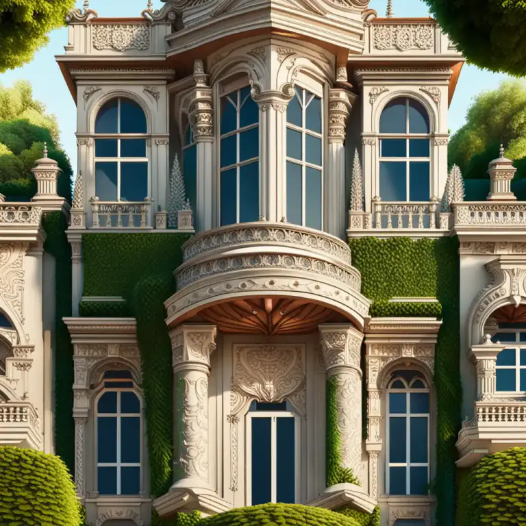 Visual representation of "frontispiece" - The principal face of a building