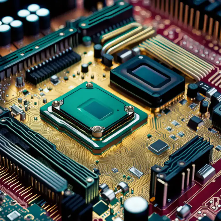 Visual representation of "chip" - A small electronic device that stores and processes data