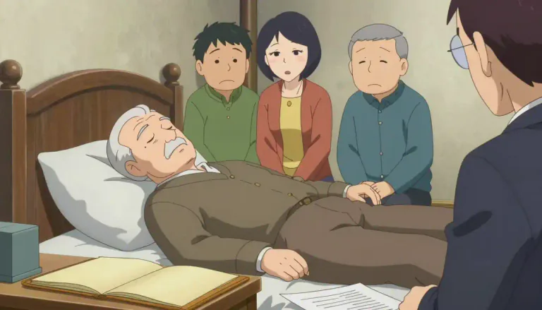 Visual representation of "intestate" - Dying without having made a will