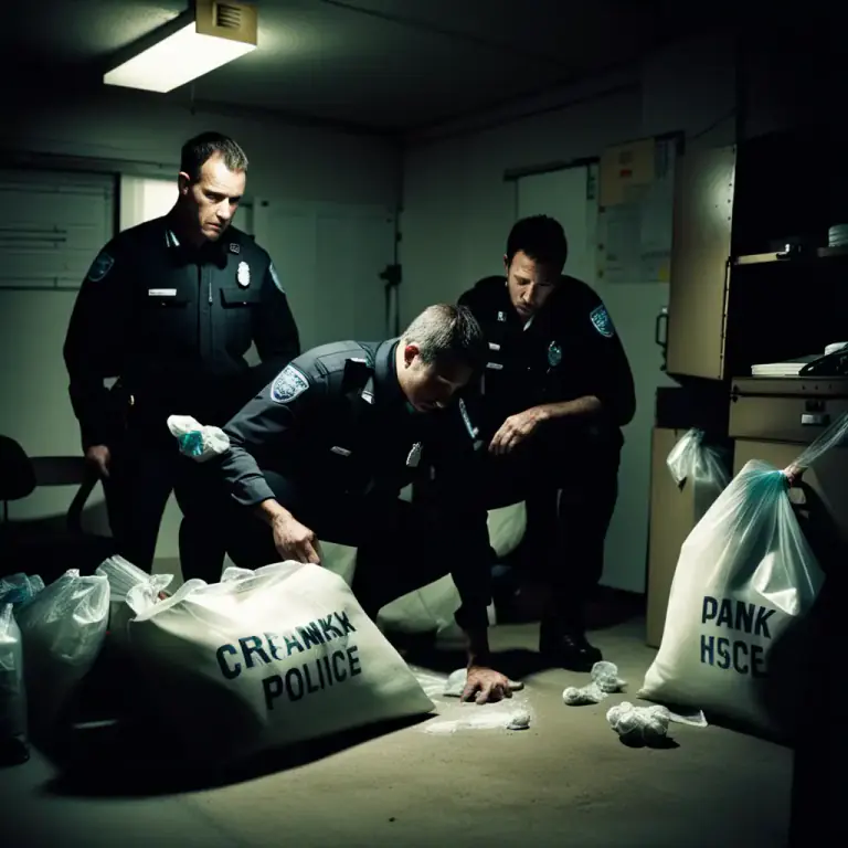 Visual representation of "crank" - A slang term for a methamphetamine drug.