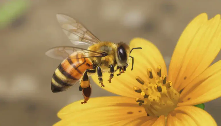 Visual representation of "buzz" - To make a low, continuous, humming sound like a bee.