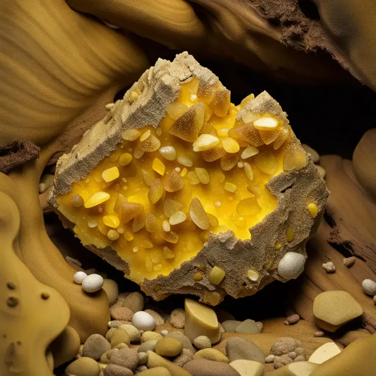 Visual representation of "sulphide" - In a geological context, a type of mineral containing sulphur