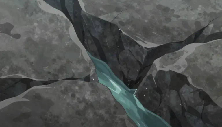 Visual representation of "crevice" - A narrow open space or crack