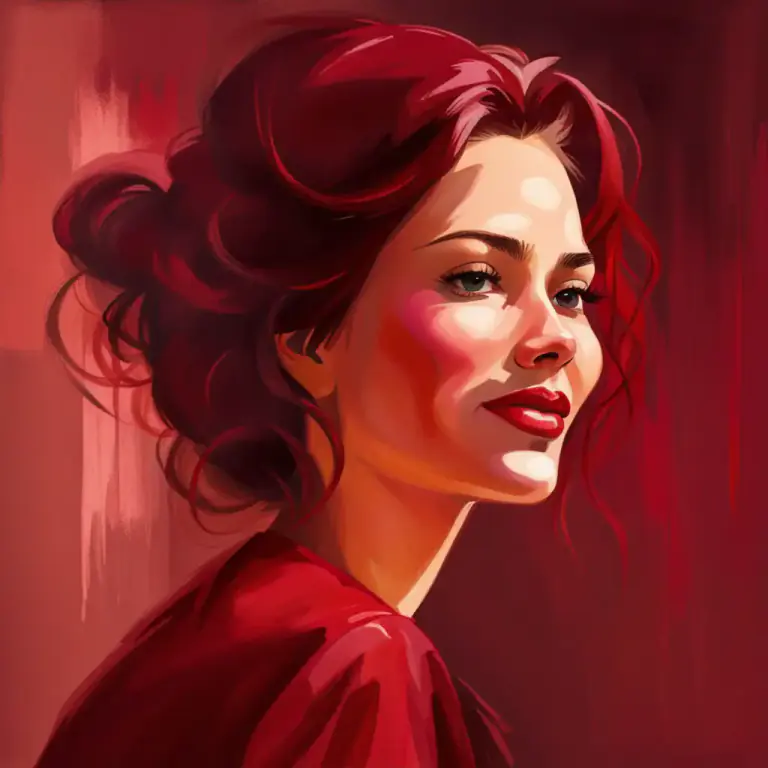 Visual representation of "crimson" - having a dark red color