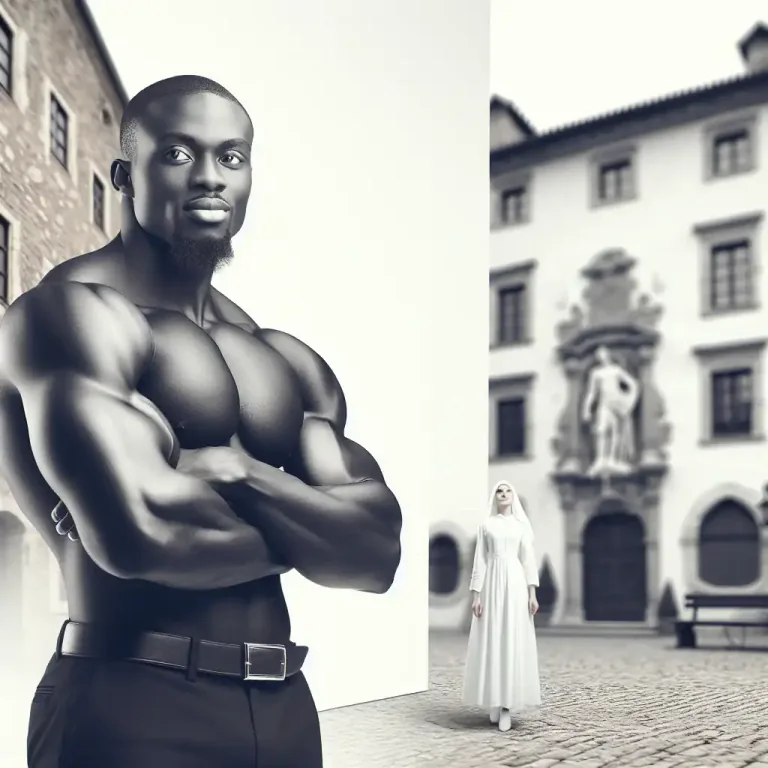 Visual representation of "machismo" - Attitude of men who want to show their strength and superiority over women.