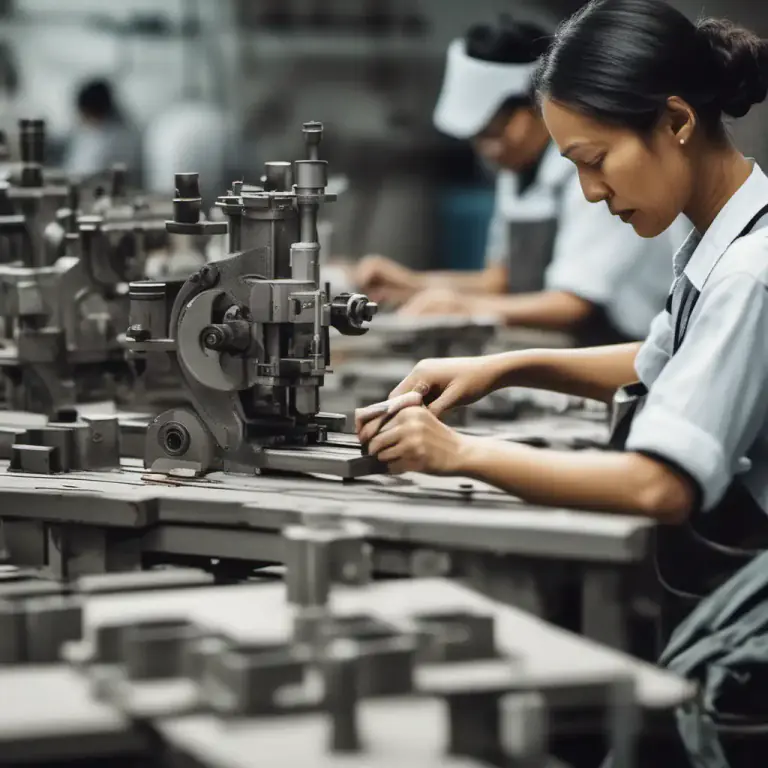Visual representation of "manufacture" - A product made from raw materials by hand or by machinery