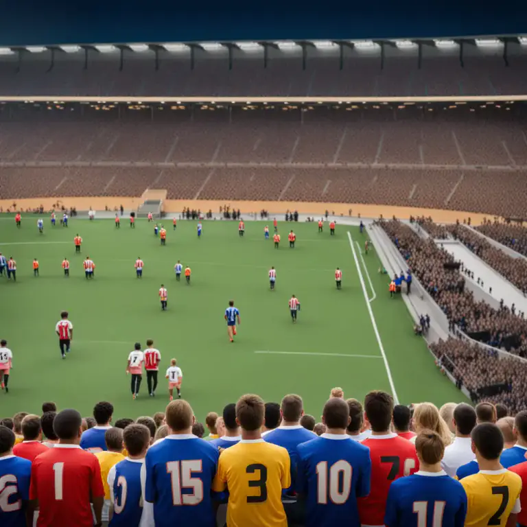Visual representation of "play away" - In sports, to play at the opponent's field or court