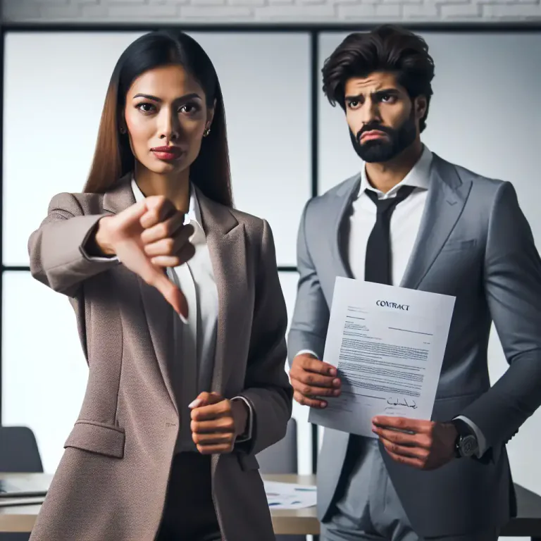 Visual representation of "rescind" - To take back or withdraw, particularly a job offer