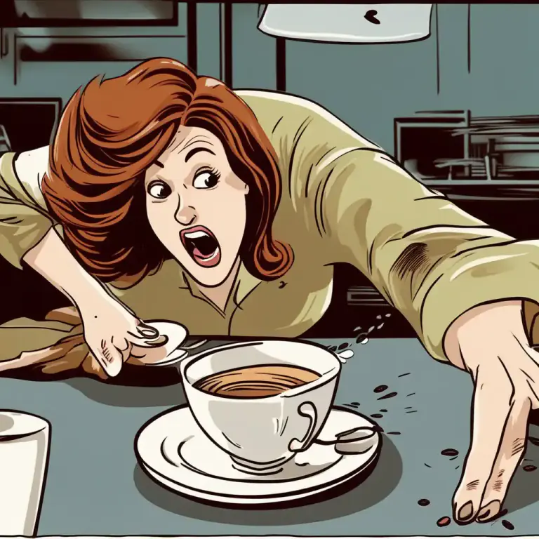 Visual representation of "upset" - To overturn or knock over something