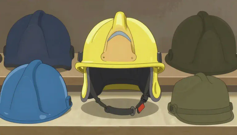 Visual representation of "headcover" - A part of a uniform or protective gear that covers the head.