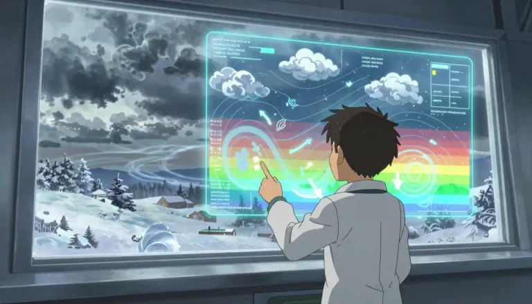 Visual representation of "meteorological" - Related to the study of weather and its changes