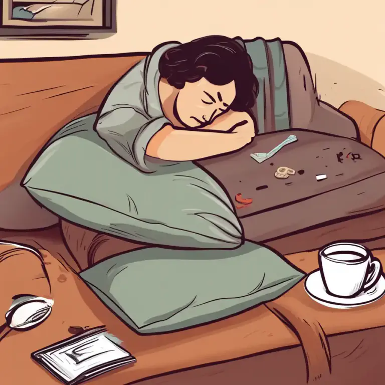 Visual representation of "sack out" - To spend the night somewhere, especially in a place other than one's home.