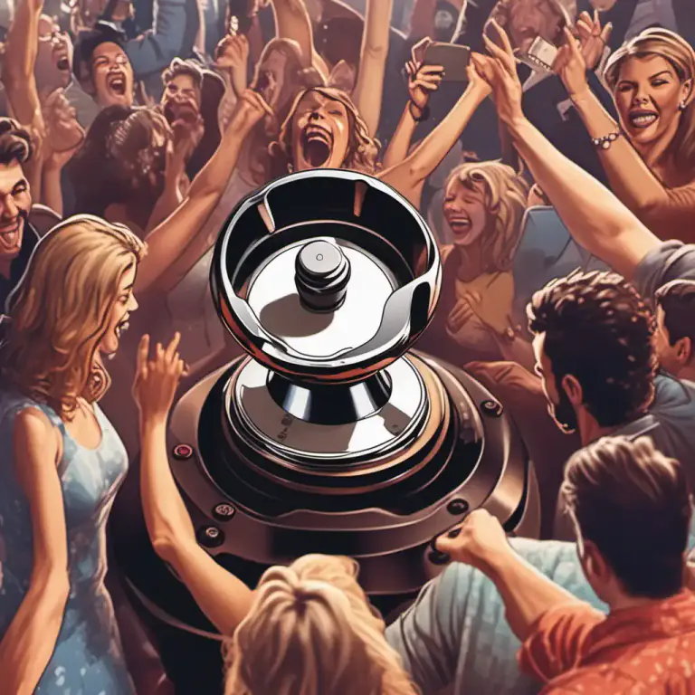 Visual representation of "pump up" - To increase the volume or intensity of something, like music or a workout.